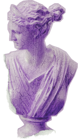 Vintage Feminine Romantic Sculpture Cutout